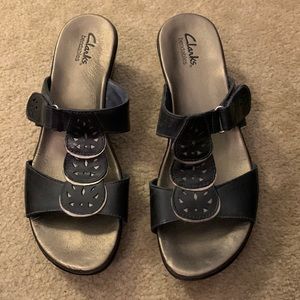 Clarks Bendable Sandals with Velcro Sidestraps
